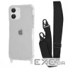 Чохол WAVE Clear Case with Strap iPhone 11 black (57006 black)