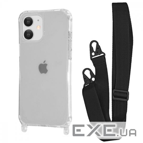 Чохол WAVE Clear Case with Strap iPhone 11 black (57006 black)