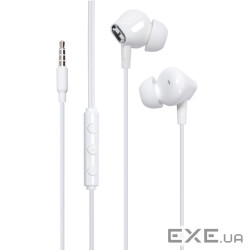 Навушники Vention Echo Lite 3.5mm In-Ear Wired White (GBAWAV)
