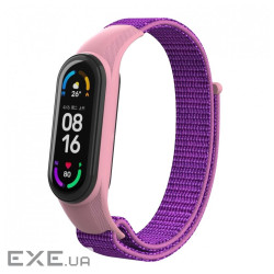 Ремінець до фітнес браслета Armorstandart нейлоновий для Xiaomi Mi Band 7/6/5/4 Purple (ARM67854)