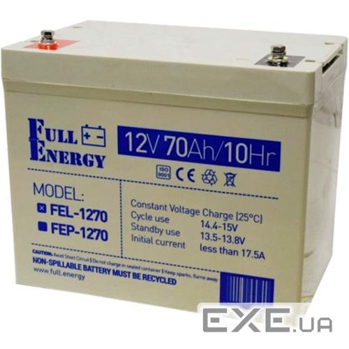 Акумуляторна батарея Full Energy FEL-1270 12V 70AH GEL