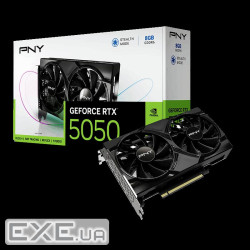 Відеокарта PNY GeForce RTX5050 DUAL FAN OC 8G (VCG50508DFXPB1)
