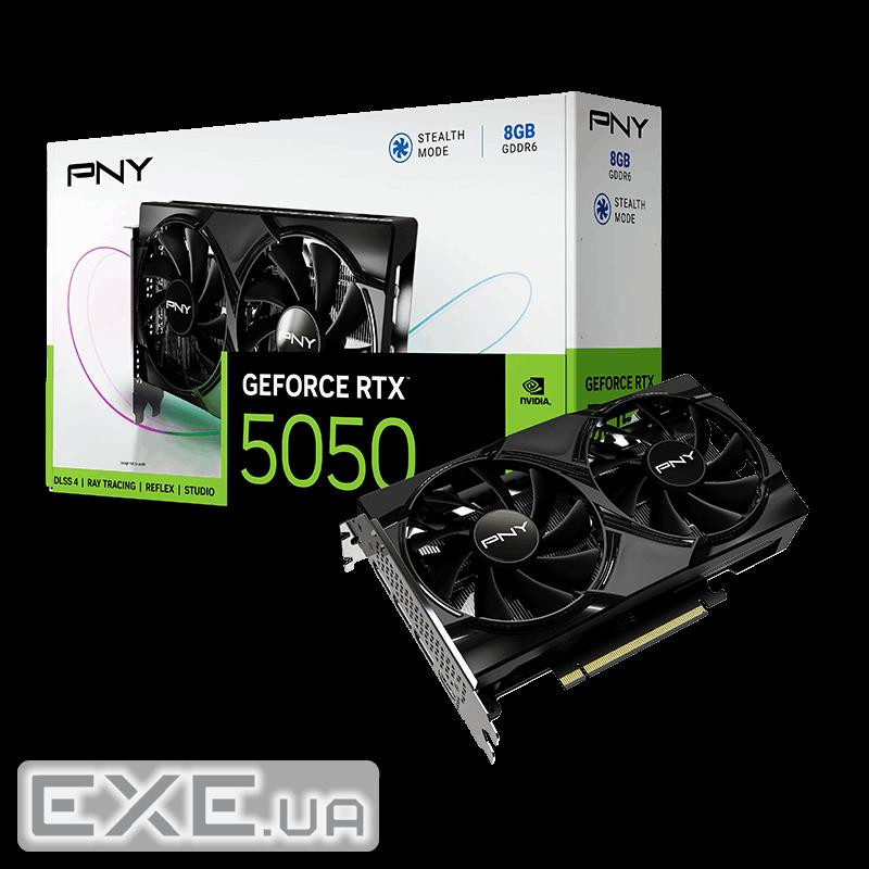 Відеокарта PNY GeForce RTX5050 DUAL FAN OC 8G (VCG50508DFXPB1)