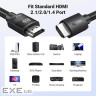 Кабель мультимедійний HDMI M to HDMI M 10.0m 8K60Hz 48Gbps braided Ugreen (95966)
