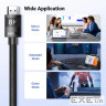 Кабель мультимедійний HDMI M to HDMI M 10.0m 8K60Hz 48Gbps braided Ugreen (95966)