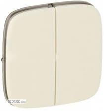 Клавіша вимикача 2-клавішного Valena IN"MATIC/ ALLURE Legrand слонова кістка (755026)