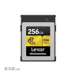 Lexar Flash Memory LCXEXPR256G-RNENG 256GB Professional CFexpress Type B Card GOLD Series Retail