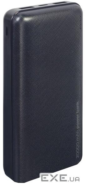 Зовнішній акумулятор GEMBIRD PB20-02, 20000 mA, чорний