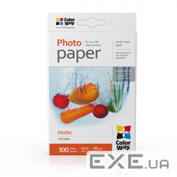 Папір ColorWay Matt 10x15 190г/ м-100 (PM1901004R) (.PM1901004R)