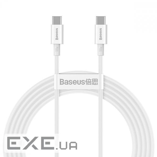 Кабель Baseus Superior Series Fast Charging Data Cable Type-C to Type-C 100W 2m White (CATYS-C02)