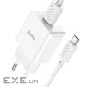 Зарядний пристрій HOCO C106A Leisure USB + cable USB to Micro 5P 10.5W White (6931474783905)