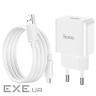 Зарядний пристрій HOCO C106A Leisure USB + cable USB to Micro 5P 10.5W White (6931474783905)