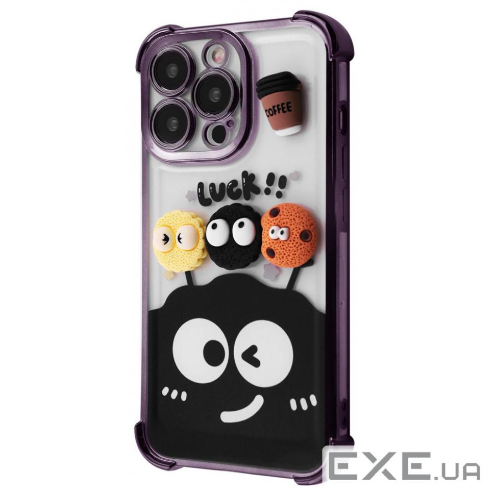 Чехол WAVE Winkie iPhone 14 Pro deep purple/splash (64119 deep purple/splash)