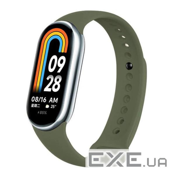 Силіконовий ремінець BeCover для Xiaomi Mi Smart Band 8 Khaki (709392)