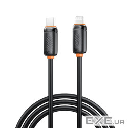 Дата кабель USB-C to Lightning 1.0m 27W black XO (XO-CB-300CL-BK)