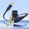 Аудіокабель BOROFONE BL20 True sound silicone audio cable AUX Black (6941991114373)
