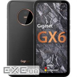 Смартфон Gigaset GX6 IM 6/128 GB Dual Sim Titanium Black (S30853H1528R112), 6.6'' (2412х 1080) IPS /