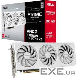 Відеокарта ASUS Prime Radeon RX 9070 XT White OC Edition 16GB GDDR6 (PRIME-RX9070XT-O16G-WHITE)