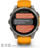 Смарт-годинник Garmin fenix 8 47mm, AMOLED, Saph, Ti/Bare/Grpht, SparkOrg/GrphtBd, (010-02904-11)