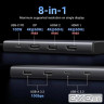 Концентратор Ugreen USB-C to 2xUSB 3.2 + 2xUSB-C 3.2 + 2xHDMI + DP 4K60Hz + PD 100W CM639 gray (35625)