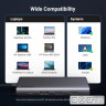 Концентратор Ugreen USB-C to 2xUSB 3.2 + 2xUSB-C 3.2 + 2xHDMI + DP 4K60Hz + PD 100W CM639 gray (35625)