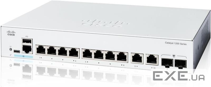 Catalyst 1200 8-port GE, Ext PS, 2x1G Combo (C1200-8T-E-2G)