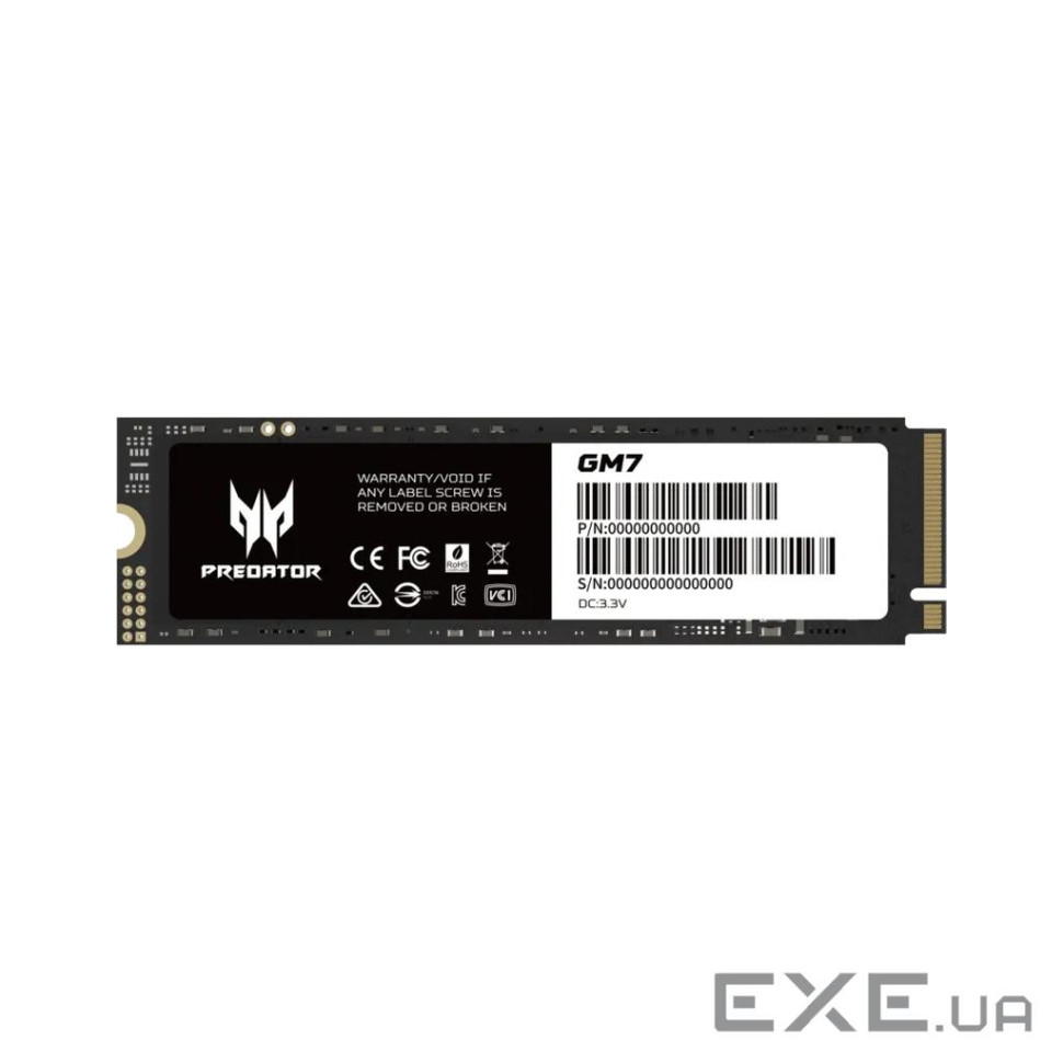 SSD диск ACER PREDATOR GM7 2TB M.2 NVMe (BL.9BWWR.119)