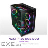 NZXT Fan RF-D12TF-B1 F120 RGB DUO 3x120mm Fan FDB 4-pin PWM Black Retail
