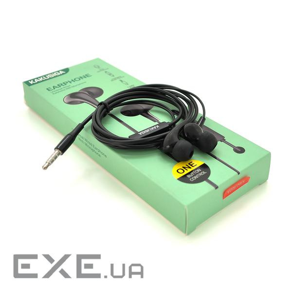 Навушники провідні iKAKU KSC-403 FEILE з мікрофоном, Black, Bох (KSC-403-B) (KSC-403-B)
