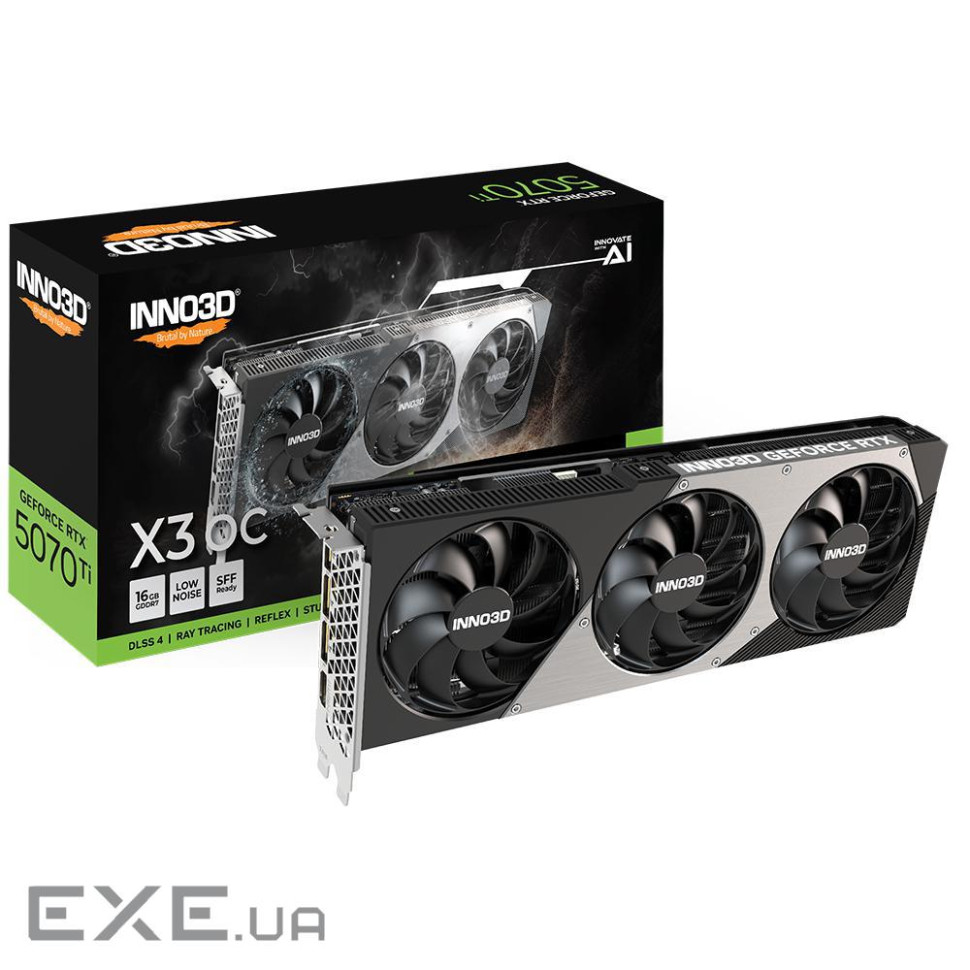Відеокарта INNO3D GeForce RTX 5070 Ti X3 OC (N507T3-16D7X-176068N)