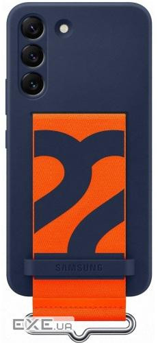 Чехол для моб. телефона Samsung Silicone with Strap Cover Galaxy S22 Plus Navy (EF-GS906TNEGRU)