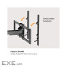 Настінне кріплення HiSmart для телевізора 37"-86" (HS083960)
