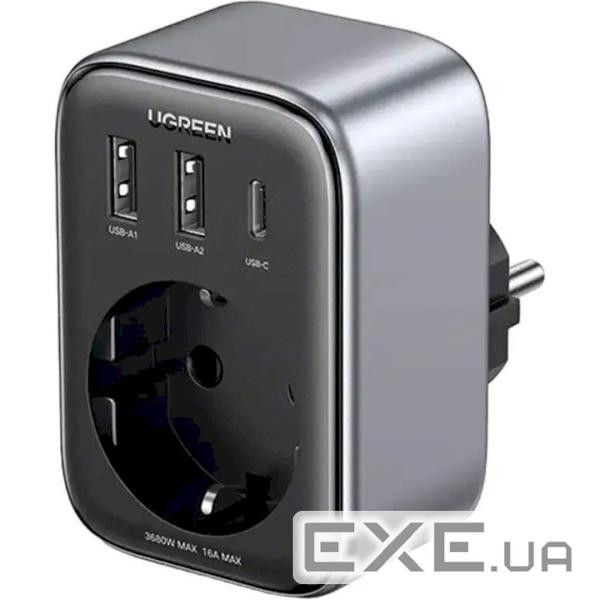 Зарядний пристрій Ugreen 3xUSB 30W Outlet Extender (2хUSB-A+USB-C) CD314 (90613) (UGR-90613)