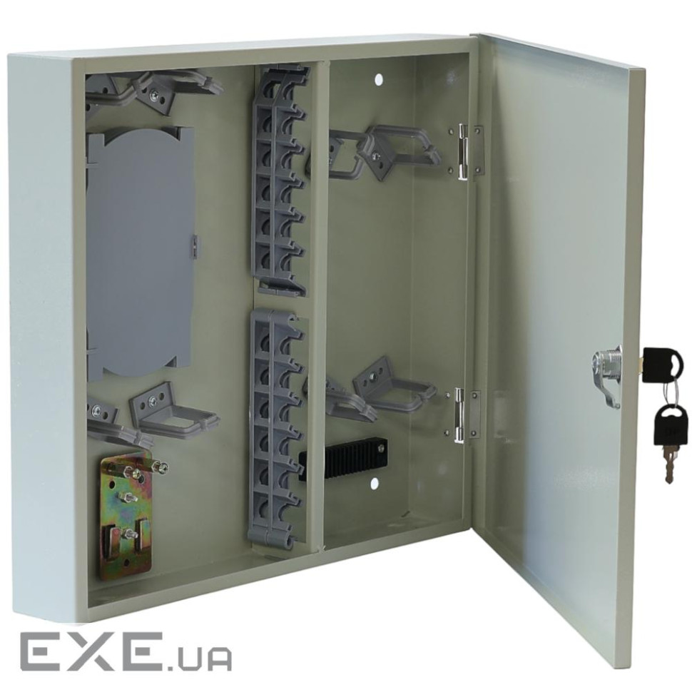 Бокс оптичний розподільний на 24 адаптера, металевий, (гільзи, касети) (LW-GFS13-M24) ) (LW-GFS13-M24)