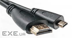 Кабель мультимедійний HDMI A to HDMI D (micro), 2.0m PowerPlant (KD00AS1242)