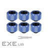 Фітинг для СРО ThermalTake Pacific C-Pro G1/4 PETG 16mm OD Fitting Kit - Blue (CL-W210-CU00BU-B)