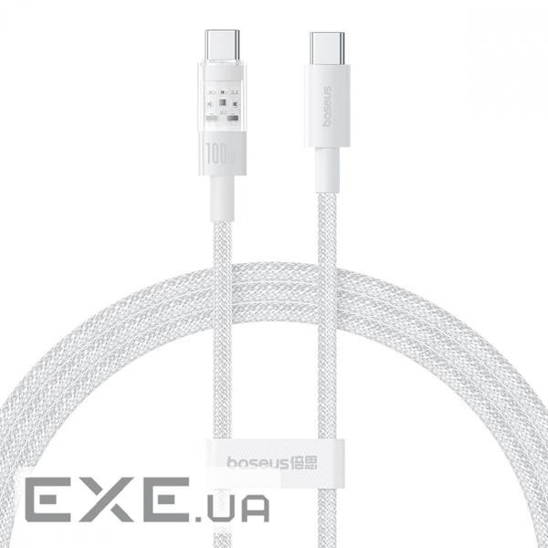 Кабель Baseus Gem Fast-Charging Data Cable Type-C to Type-C 100W 1m white (P10373000211-00)