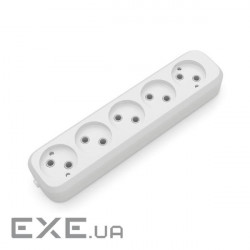 Розетковий блок ELECTRUM C-SM-1777 White, 5 розеток