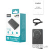 УМБ Choetech Magnetic Wireless 5000mAh 20W PD Qi-15W USB-C In/Out, тонкий, чорний (B738-CCBK)