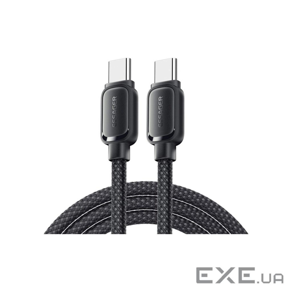 Дата кабель USB-C to USB-C 1.0m 100W black Essager (EXCTT1-TD01-P)