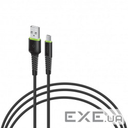 Дата кабель USB 2.0 AM to Micro 5P 0.2m CBFLEXM0 black Intaleo (1283126487422)