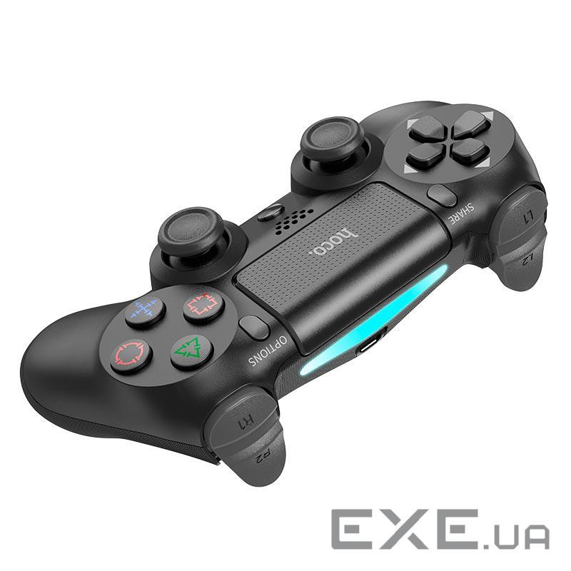 Геймпад бездротовий HOCO DGM01 для PS4 SONY Wireless DUALSHOCK 4 (Black), 3.7V, 600mAh, Box
