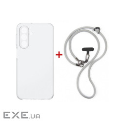 Чохол до мобільного телефона Dengos Case + Cross-body Strap Samsung Galaxy A37 Clear (DG-KM-CCRB-05)