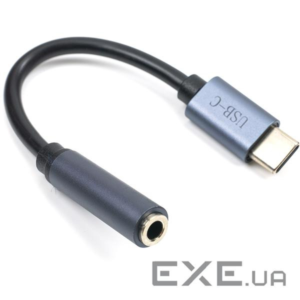 Адаптер CABLETIME Type-C to 3.5mm Gray (CA913725)