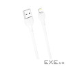Дата кабель USB 2.0 AM to Lightning 2.0m 2.1A white XO (CB-200UL)