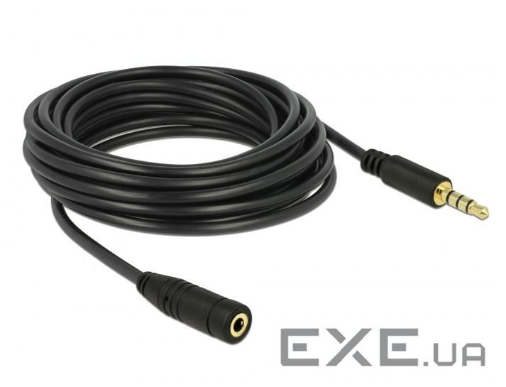 Кабель Goobay аудіо-подовжувач Jack 3.5mm 4pin M/F 5.0m,Shielded Cu (75.06.2481-50)