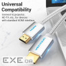 Кабель HDMI M-M,15.0 м, V2.0, 4K обплетення , Silver Metal Type Vention (AABIN)