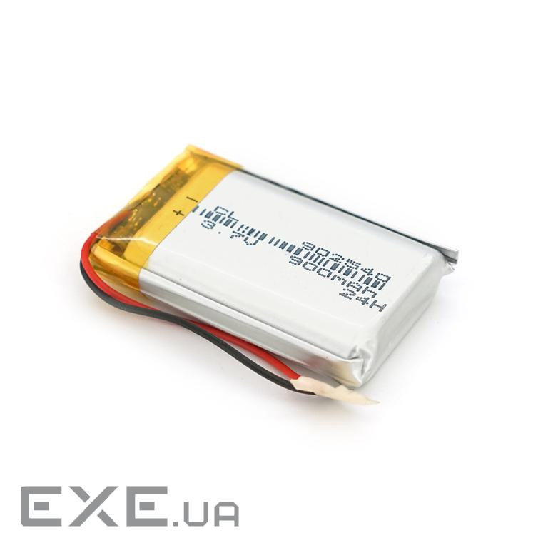 Літій-полімерний акумулятор 9*25*40mm (Li-ion 3.7В 900мА&middot,год) (902540) ) (902540)