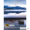 Кабель HDMI (M) - HDMI (M), 2 м, Black, Ugreen HD103, V2.0, 4K / 60 Гц, кутовий роз"єм (10173_HD103)