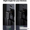 Кабель HDMI (M) - HDMI (M), 2 м, Black, Ugreen HD103, V2.0, 4K / 60 Гц, кутовий роз"єм (10173_HD103)